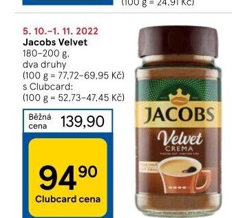 Instantní káva Jacobs Velvet