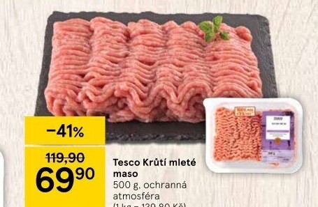 Krůtí mleté maso Tesco