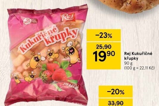 Kukuřičné křupky Rej