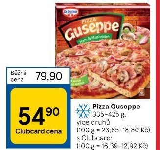 Pizza mražená Guseppe Dr. Oetker