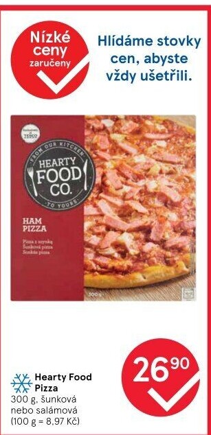 Pizza mražená Hearty Food Co Tesco