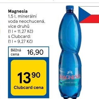 Přírodní voda Magnesia