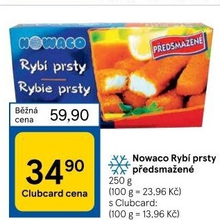 Rybí prsty předsmažené mražené Nowaco