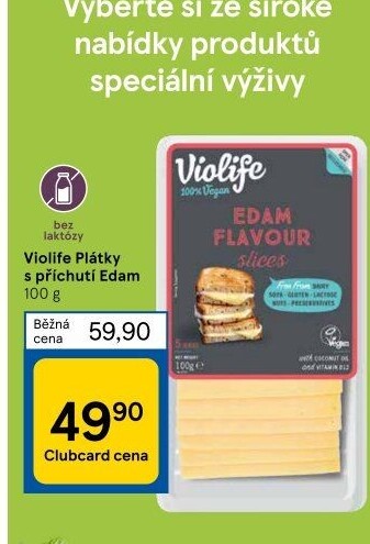 Veganský sýr Eidam Violife