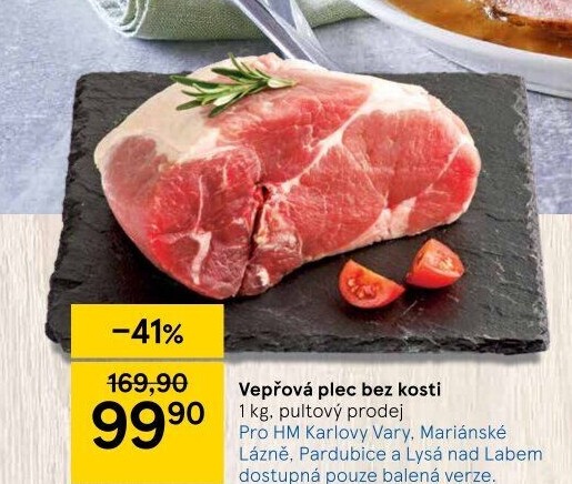 Vepřová plec bez kosti