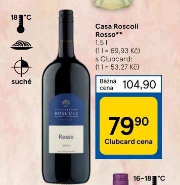 Víno Rosso Casa Roscoli
