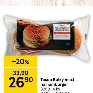Bulka na hamburger Tesco