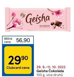 Čokoláda Geisha