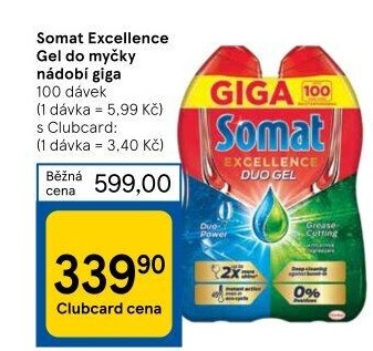 Gely do myčky Excellence Somat