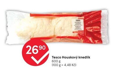 Knedlík houskový Tesco