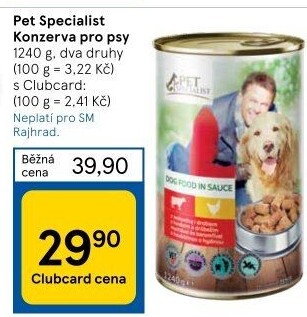 Konzerva pro psy Pet Specialist