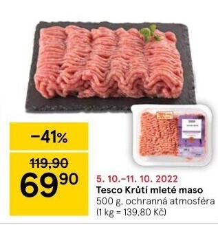 Krůtí mleté maso Tesco