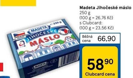 Máslo Jihočeské Madeta