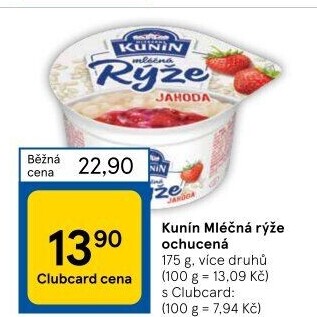 Mléčná rýže Kunín