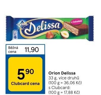 Oplatky celomáčené Delissa Orion