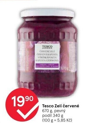 Zelí červené Tesco