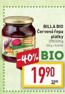 Červená řepa Naše Bio Billa