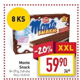 Dezert mléčný Monte Snack Zott