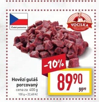 Hovězí maso na guláš Vocílka