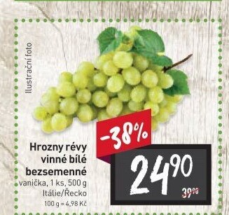 Hrozny bílé bezsemenné