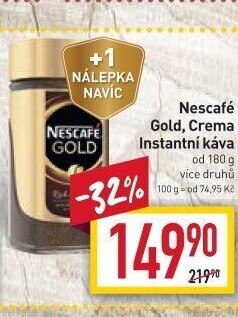 Instantní kávy Nescafé Gold