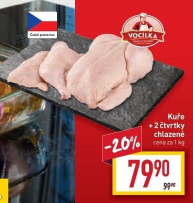 Kuře + 2 čtvrtky Vocílka