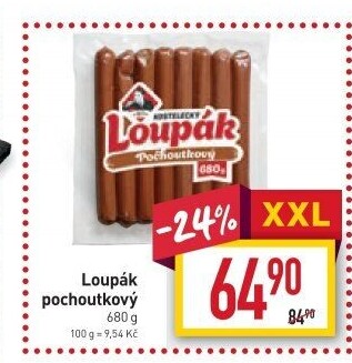 Párky Pochoutkový loupák Kostelecké uzeniny