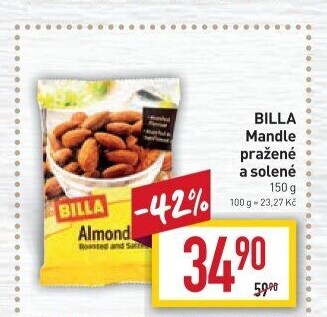 Pražené mandle Billa