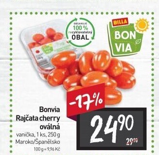 Rajčata cherry Billa Bonvia