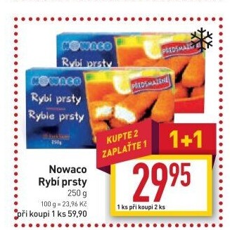 Rybí prsty předsmažené mražené Nowaco