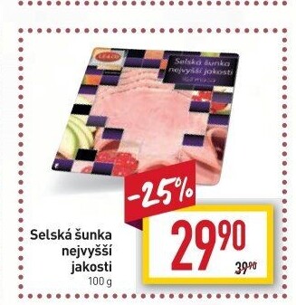 Šunka selská nejvyšší jakosti LE&amp