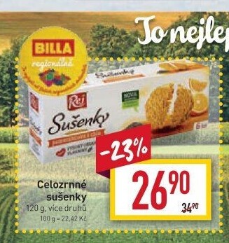 Sušenky celozrnné Rej