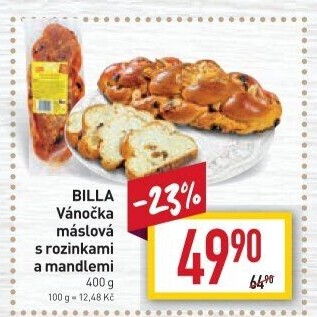 Vánočka máslová Billa