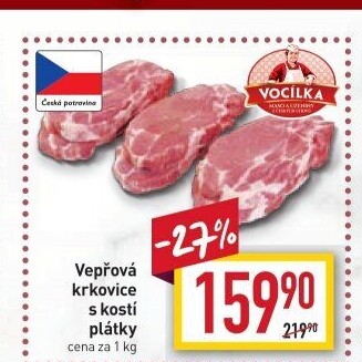 Vepřová krkovice s kostí Vocílka