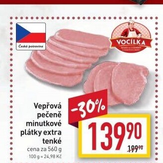 Vepřová pečeně bez kosti Vocílka