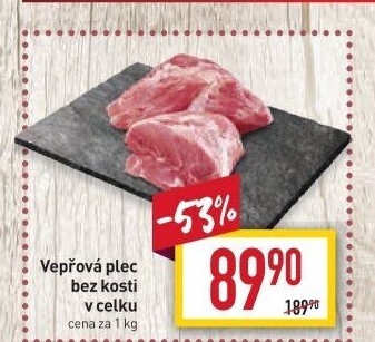 Vepřová plec bez kosti