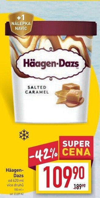 Zmrzlina v kelímku Häagen-Dazs