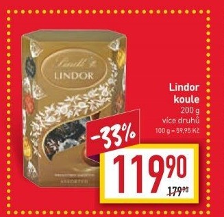Bonboniéra Pralinky Lindor Lindt