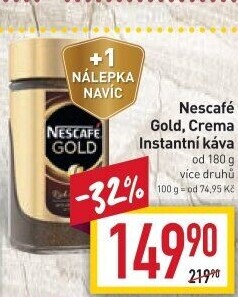 Instantní kávy Nescafé Gold