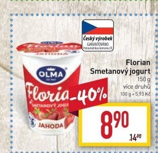Jogurt smetanový Florian Olma