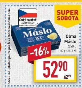 Máslo Olma