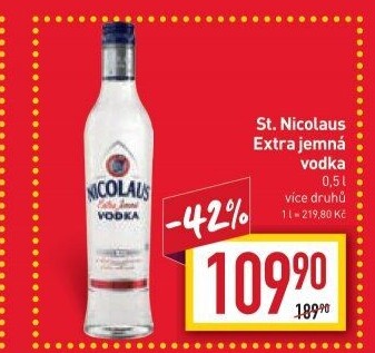 Vodka extra jemná St. Nicolaus