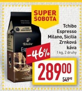 Zrnková káva Tchibo Espresso Milano style