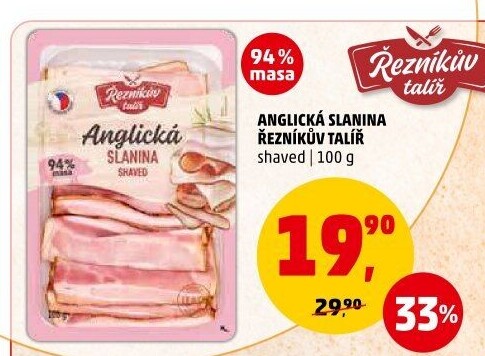 Anglická slanina Řezníkův talíř