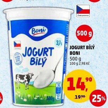 Bílý jogurt Boni