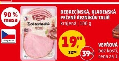 Debrecínská pečeně Řezníkův talíř