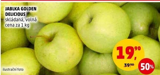 Jablka Golden Delicious