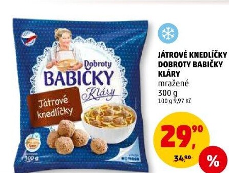 Knedlíčky játrové mražené Dobroty Babičky Kláry