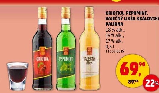 Likér Griotka Královská palírna