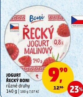 Ochucený jogurt řeckého typu Boni